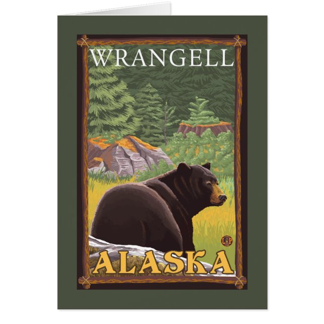 Ours noir en forêt - Wrangell, Alaska (Devant)