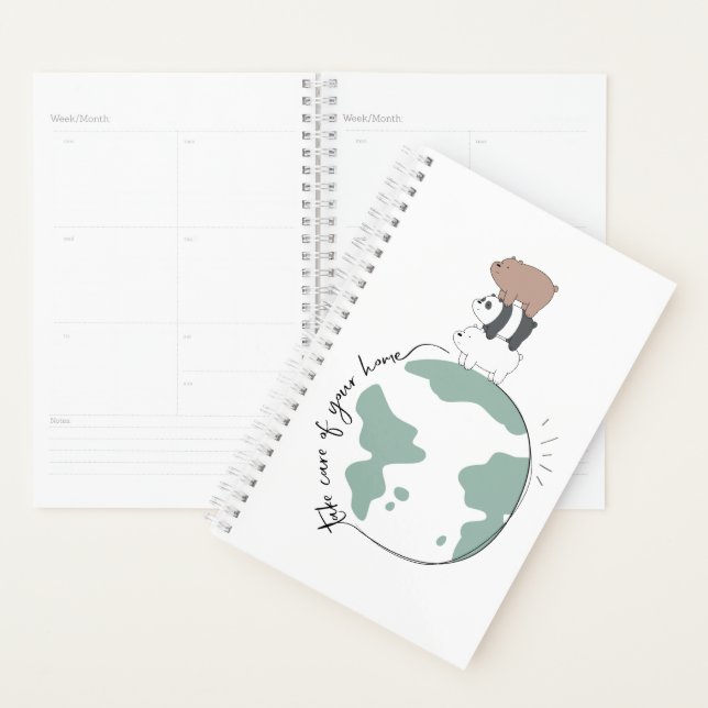 Ours nus - Prenez soin de votre maison (Devant avec enveloppe)