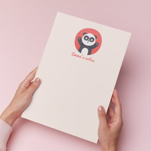 Ours Panda Cute - Bloc-notes pour enfants personna
