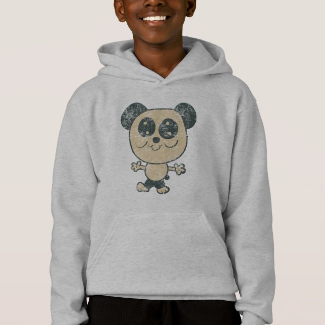 Ours Panda Dessin Animé Rétro  (Devant)