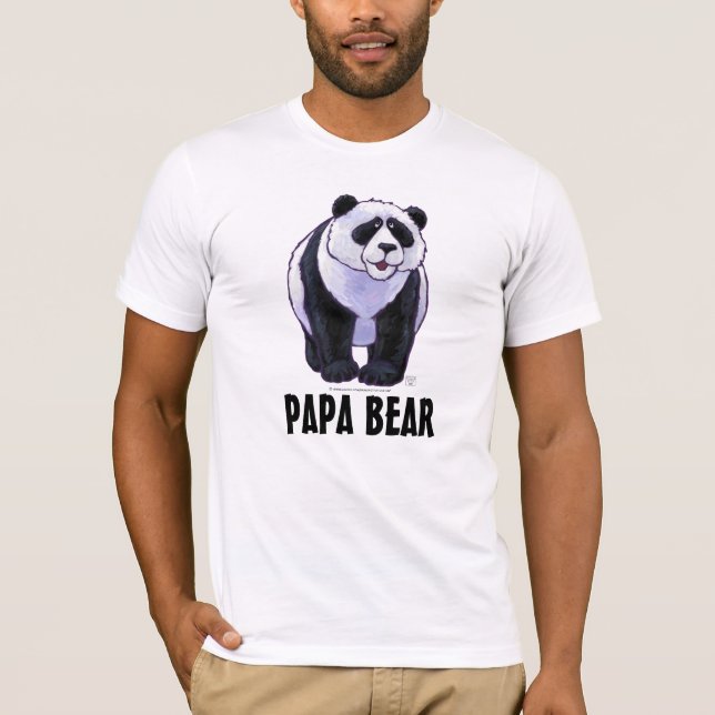 Ours panda, le T-shirt léger des hommes d'ours de (Devant)