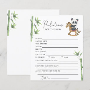Ours Panda - prédictions et vœux pour bébé
