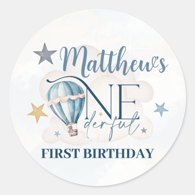 Ours Personnalisé dans des Autocollants Ronds Ball (Devant)