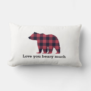 Ours Plaid Wilderness Love You Lance Oreiller