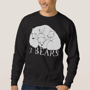 Ours polaire Art Sweatshirt Ours Cubs Unisex Chemi