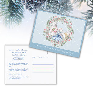 Ours polaire   Carte postale Faire-part de fête de