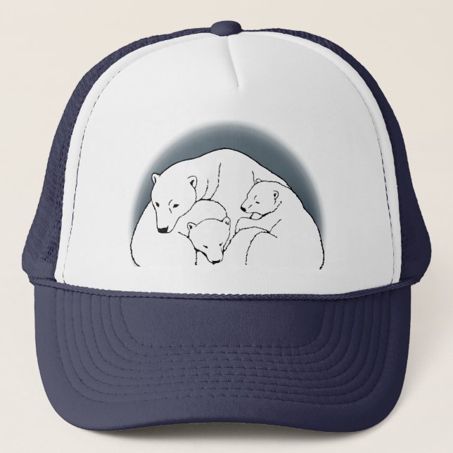 Ours Polaire Casquettes Casquettes  Faune Ours Cub (Devant)
