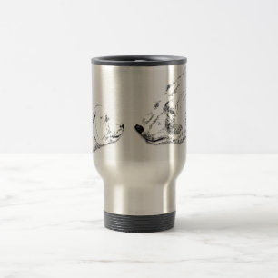 Ours Polaire & Cub Voyage Mug Faune Art Mug