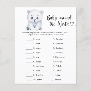 Ours polaire d'hiver - Bébé autour du monde jeu