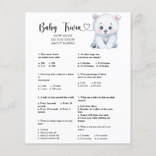Ours polaire d'hiver - Bébé Quiz Jeu de Baby Sho