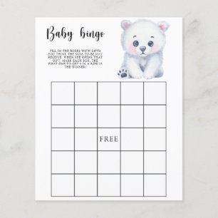 Ours polaire d'hiver - Jeu de bingo pour Baby show
