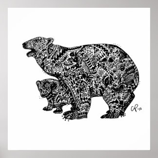 Ours polaire Exprimé sur mesure Impression