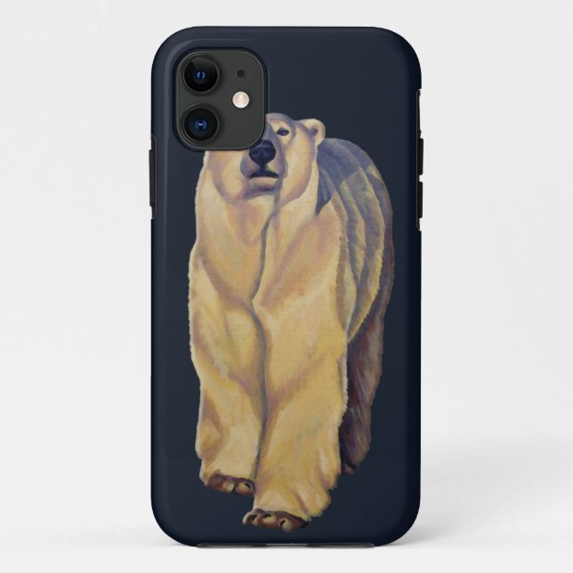 Ours polaire IPhone 5 Coque Faune Art Ours Cadeaux (Dos)