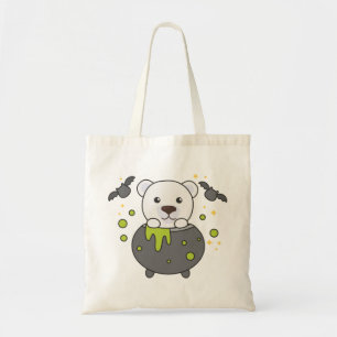 Ours polaire Joyeux Halloween Sac fourre-tout chau