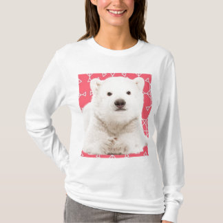 Ours polaire mignon T-shirt à manches longues     