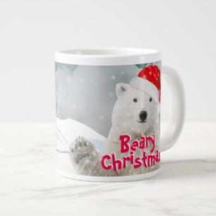 Ours polaire père Noël Beary Christmas Jumbo Mug