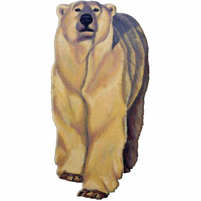 Ours polaire Photo Sculpture Faune Art Cadeaux (Devant)