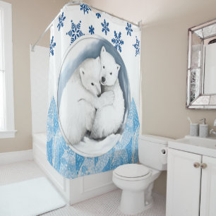 Ours polaire rideau de douche