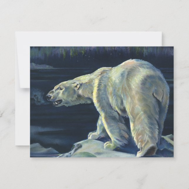 Ours polaire vintage, animaux marins de l'Arctique (Devant)