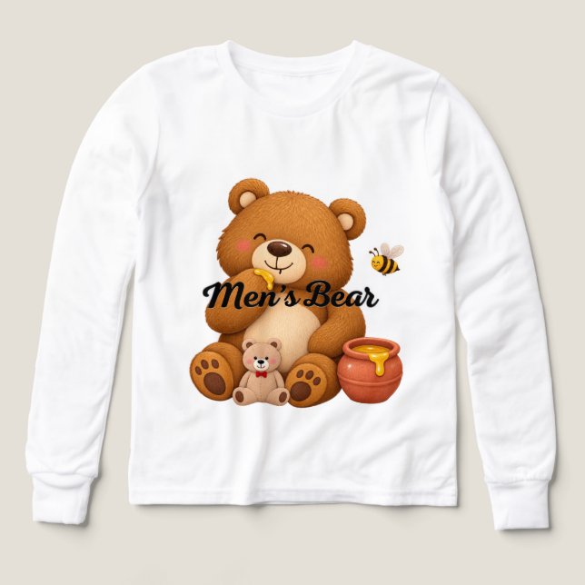 Ours pour hommes – Conception de dessin animé d'ou (Motif recto)
