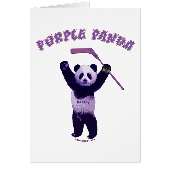 Ours pourpre d'hockey de panda (Devant)