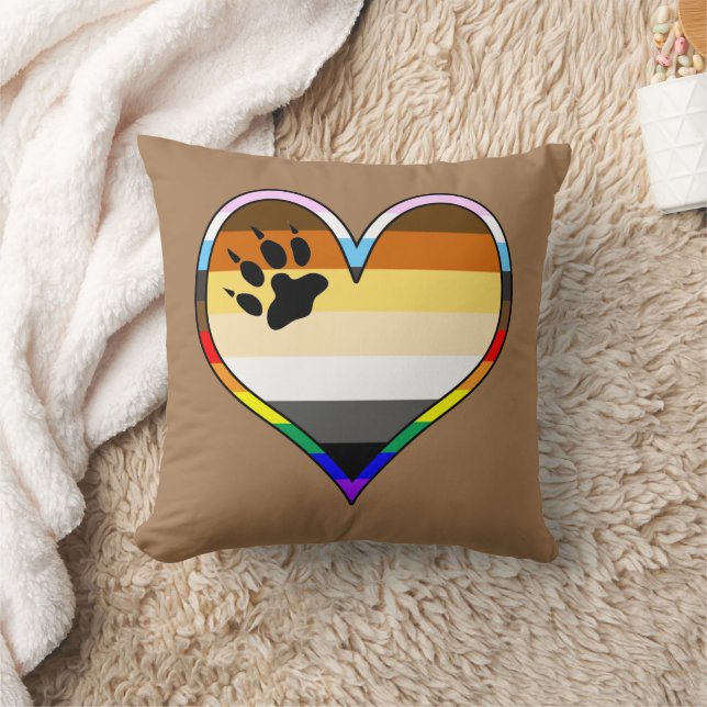 Ours Pride Coeur Jeter Oreiller (Couverture)