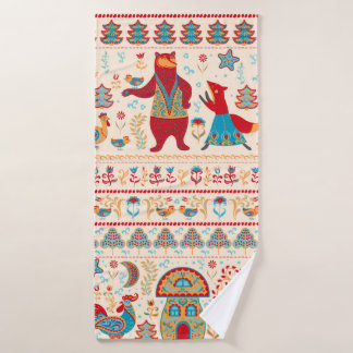 Ours, renard, coq et poulet avec poulet, fée ho