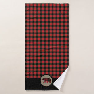 Ours rouge de plaid de Buffalo