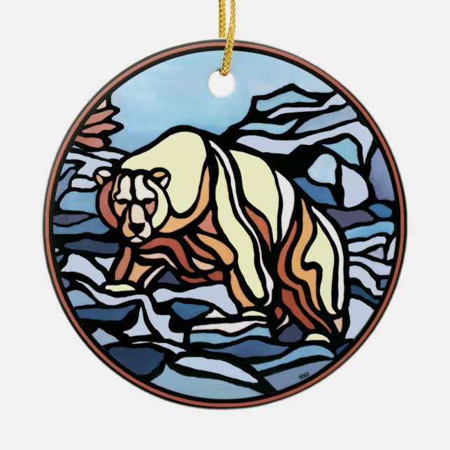 Ours Tribal Art Ornement Ours Gardien Ours Cadeaux (Devant)