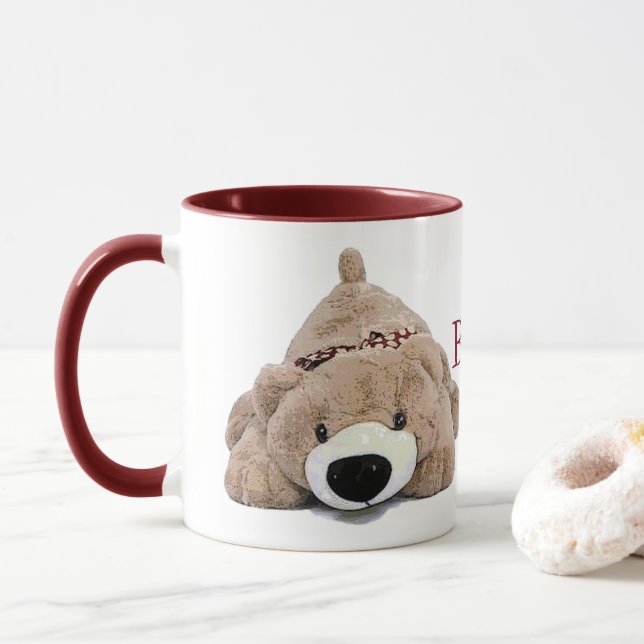 Ours vers le bas ! tasse (Avec donut)