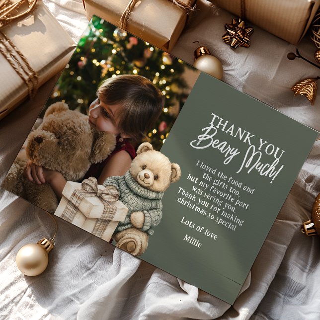 Ours vert merci Beary Noël (Créateur téléchargé)