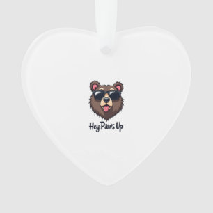 Ours vintage Hey Paws Up avec lunettes de soleil C