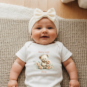 Ourson aimé Body personnalisé pour nouveau-né
