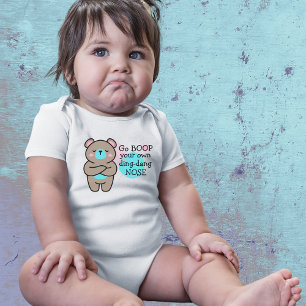 Ourson mignon - Ne touchez pas mon nez Body pour