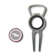Dachshund Pink Polka Dot Golf Tool pour Doxie Moms