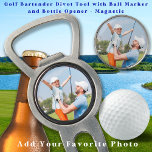Outil À Divot Golfer Papa Père Fille Photo personnalisée Golf<br><div class="desc">Voici le cadeau parfait pour les amateurs de golf dans votre vie - un outil de divot de golf moderne et simple, un marqueur de golf et un ouvre-biberon tout en un! Cet outil magnétique est conçu pour être l'accessoire ultime pour n'importe quel golfeur et dispose d'un design élégant et...</div>