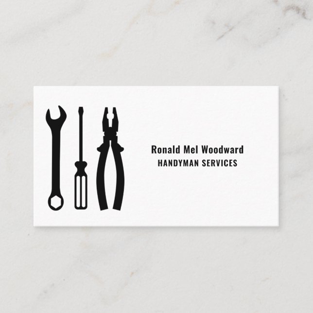 Outil Handyman Services Carte de visite (Devant)