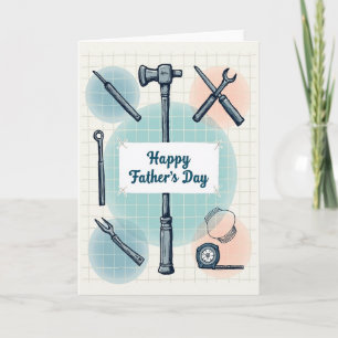 Outils Carte de la Fête des Pères Florale