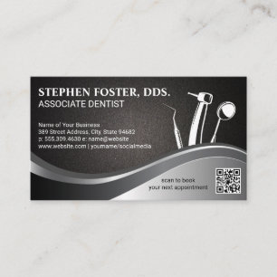 Outils de dentisterie Carte de visite de code QR