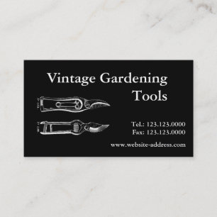 Outils de jardinage vintages Pruners B Carte de vi