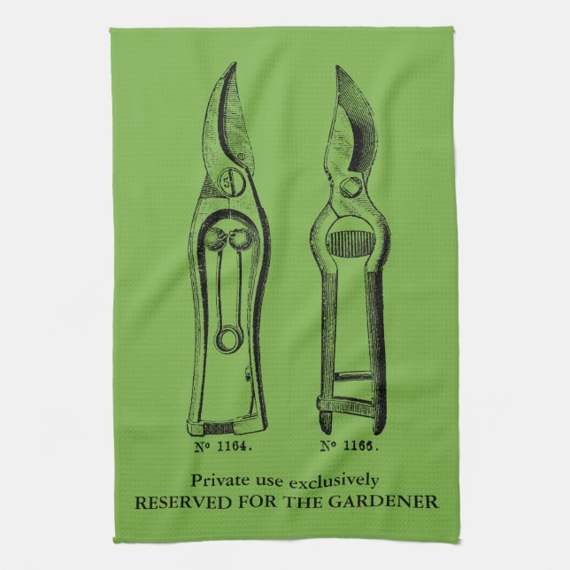 Outils de jardinage vintages Pruners Serviette de  (Vertical)