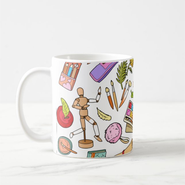 Outils de peinture impressions mug (Gauche)