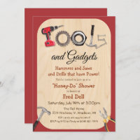 Outils et gadgets Honey Do Shower Invitation