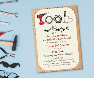 Outils et gadgets Honey Do Shower Invitation