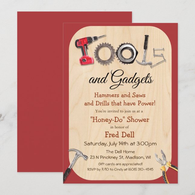 Outils et gadgets Invitation à la douche en nid d' (Devant / Derrière)
