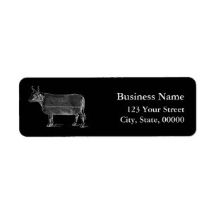 Outils vintages de jardinage Vache B Étiquettes de