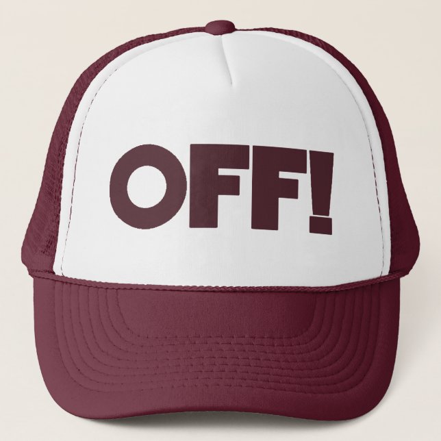 OUTRE DE !  Casquette (rouge foncé) (Devant)