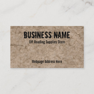 Outre des cartes de visite de magasin de Roading