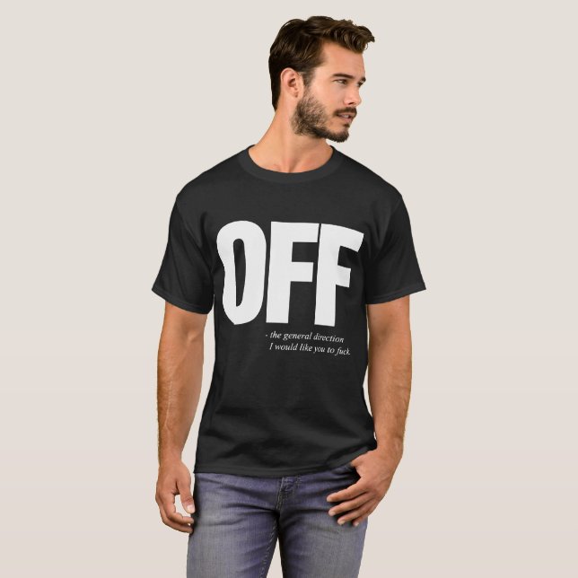 Outre du T-shirts offensif drôle des hommes (Devant entier)