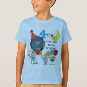 Outta This World 4th Birthday Tshirts et cadeaux